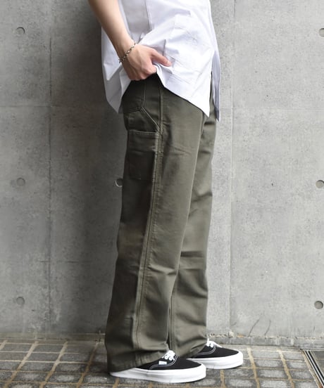 Deadstock Carhartt B11 Duck Carpenter Pants Moss Green 03-193