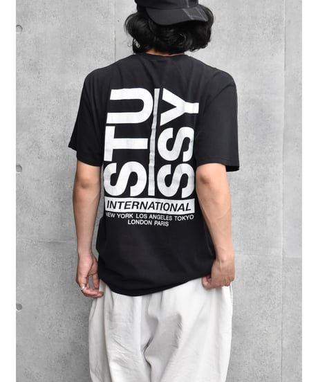 Used Stussy Print Tee Black 04-465