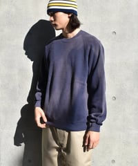 Used Jerzees Raglan Sleeve Sun Fade Sweat Shirts Navy 04-328