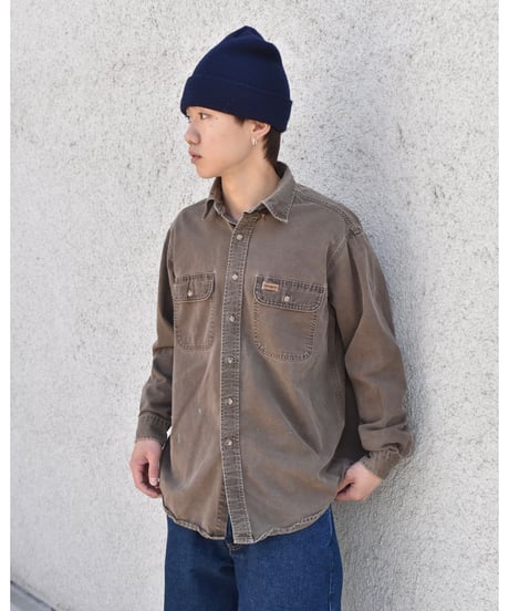 Used Carhartt Cotton Canvas Shirts BRN 05-017