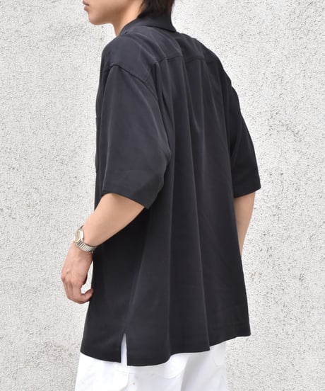 Deadstock Tommy Bahama S/S Silk Shirt Black 05-092