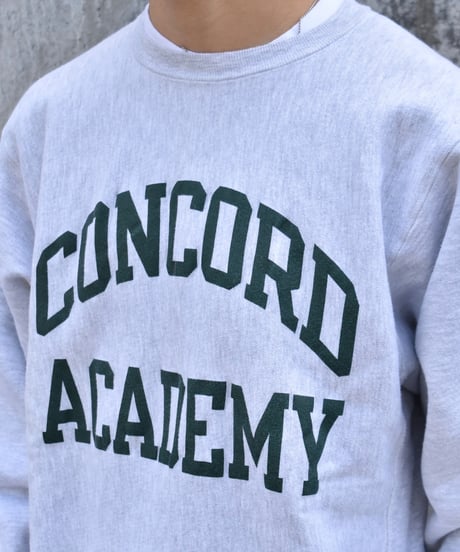 90s Used Champion Reverse Weave Sweat Shirt "Concord Academy" Made in USA (Mint Condition)04-448