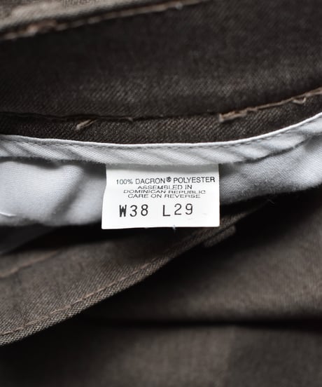 90s Used Levi's Action Slacks Grey Brown 03-149