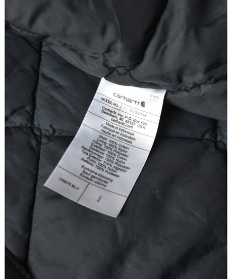 Used Carhartt Duck Vest Aged Black 02-101
