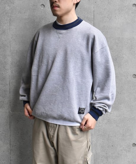 90s Russell Athletic Crew Neck Ringer Sweat "Made in USA" 04-429