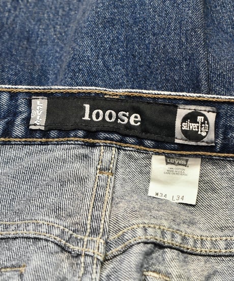 98' Used Levi's Silver Tab Denim Pants "LOOSE" Made in USA 03-201