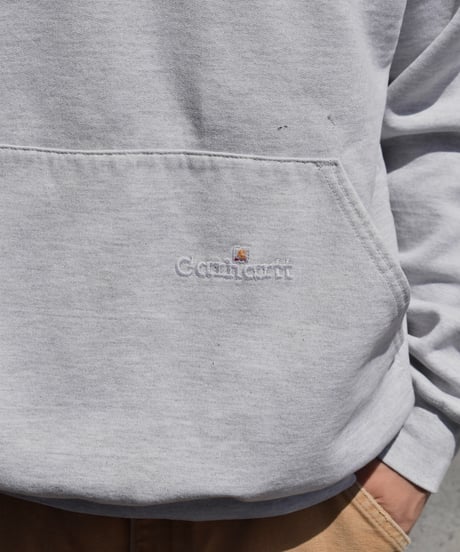Used Carhartt Pullover Sweat  Hoodie Ash Grey 04-454