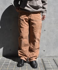 Used Carhartt Duck Double Knee Carpenter Pants Brown Made in USA 03-079