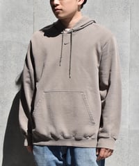 00s Used Nike Center Swoosh Sweat Hoodie Khaki 04-391