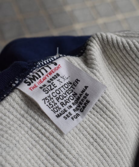 Deadstock 70-80s Smitty's  Full Zip Sweat Hoodie Navy 04-312