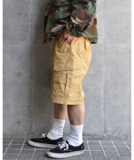 Used Carhartt Relaxed Fit Ripstop Cargo Shorts - Mustard 03-120