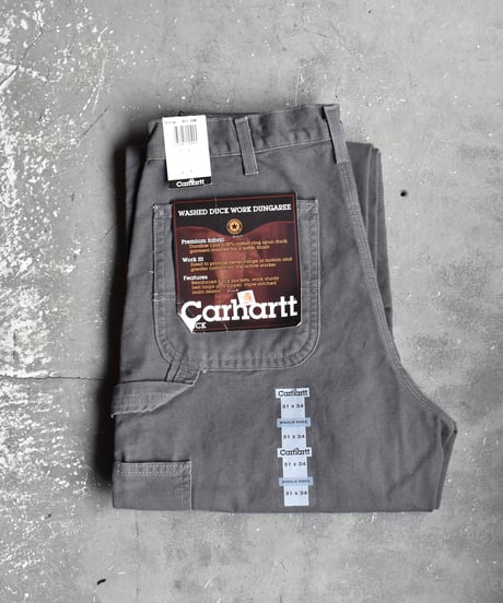 Deadstock Carhartt B11 Duck Carpenter Pants Coal Grey 03-194