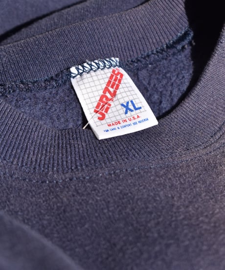 Used Jerzees Raglan Sleeve Sun Fade Sweat Shirts Navy 04-328