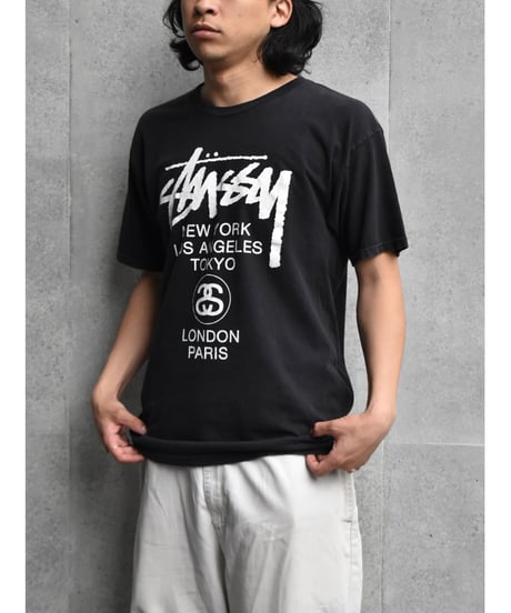 Used Stussy Print Tee Black 04-469