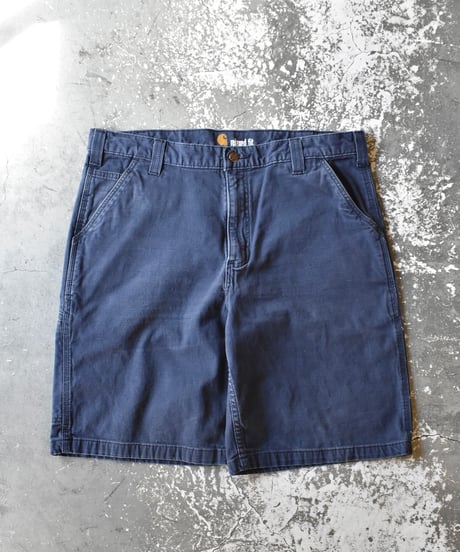 Used Carhartt Rugged Flex Relaxed Fit Duck Shorts - Navy 03-118