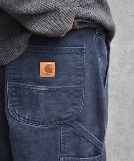 Used Carhartt Duck Carpenter Pants Navy 03-132
