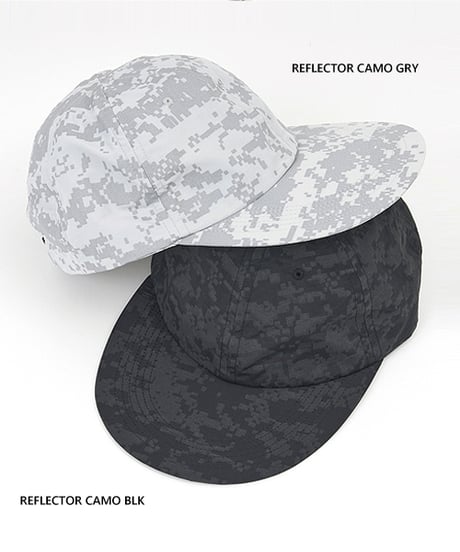 Sublimeroe Long Brim 6Panel Cap Reflectar Camo Grey