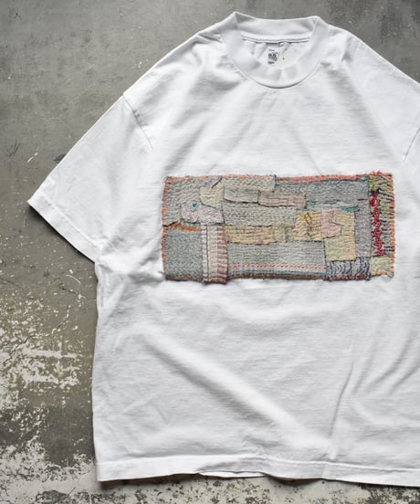 Customized Los Angeles Apparel Garment Dye 8.5oz S/S Wide Tee White