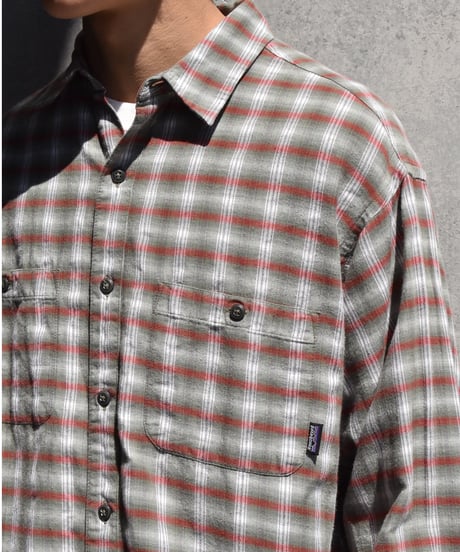 Used Patagonia Organic Cotton Flannel Plaid Shirt 05-023