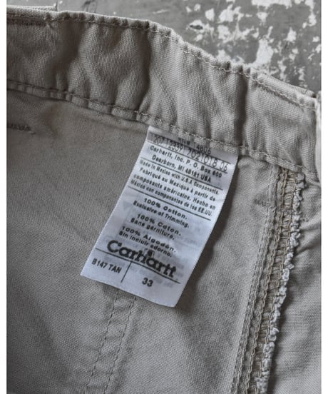 Used Carhartt B147 Duck Shorts - TAN 03-121