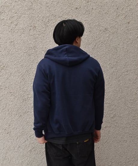 Used 20/20 Sports  Zip Sweat Hoodie Navy Made in USA 04-398