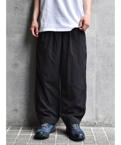 BAGGY SPORTS 2Tucks Nylon Pants - Navy