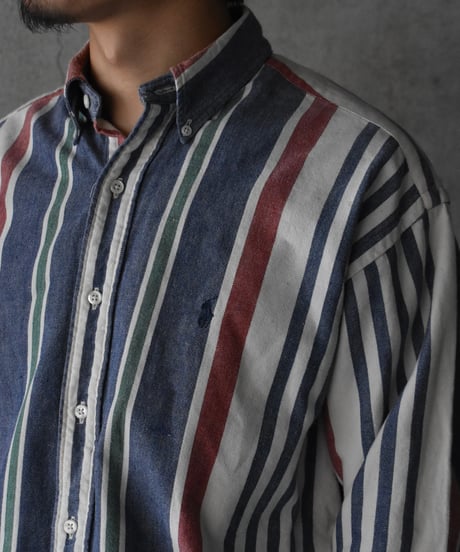 Used Polo Ralph Lauren Stripe B/D Shirt 05-064