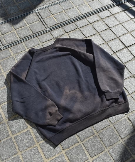 Used Hanes Raglan Sleeve Sun Fade Sweat Shirts Black 04-329