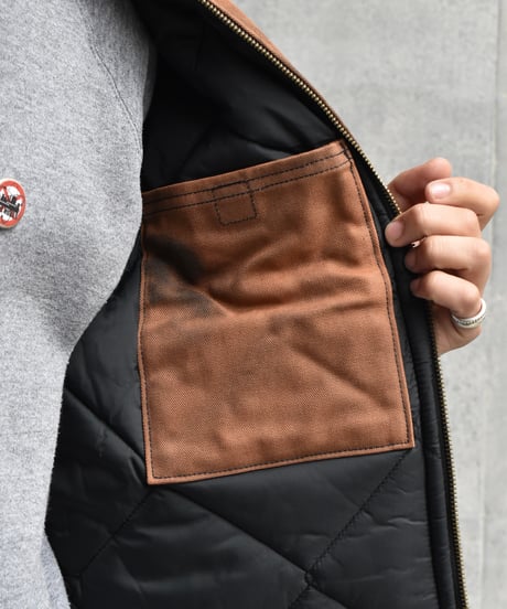 Bleached Carhartt Duck Vest  02-157