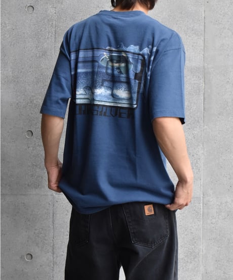 Used Quiksilver S/S Tee Mid Night Blue 04-506