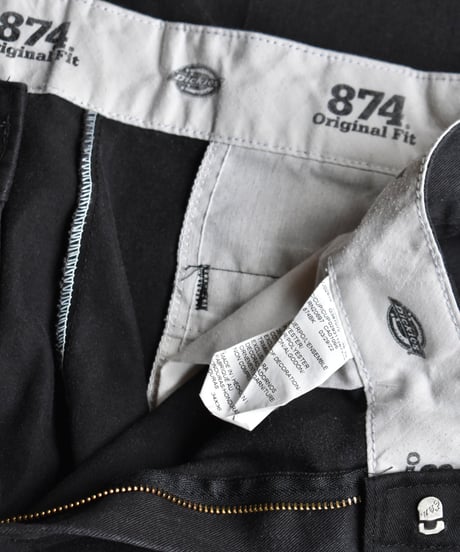 Used Dickies 874 Work Pants Cut Off Black 03-189