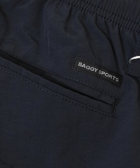 BAGGY SPORTS 2Tucks Nylon Pants - Navy