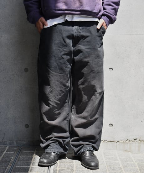 Used Carhartt Duck Carpenter Pants Black 03-111