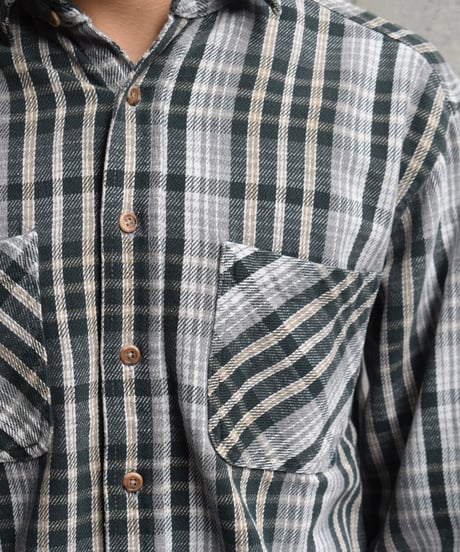 Used St Jhon's Bay Heavy Flannel Shirt Green  05-022