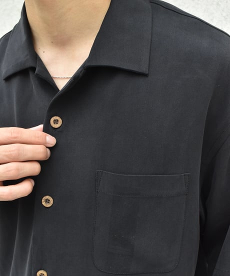 Deadstock Tommy Bahama S/S Silk Shirt Black 05-092