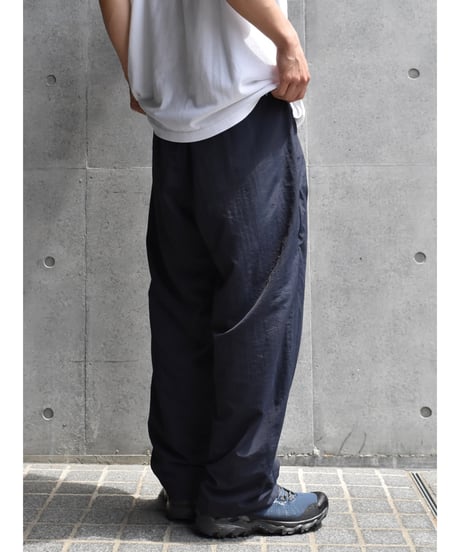 BAGGY SPORTS 2Tucks Nylon Pants - Navy