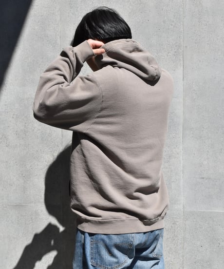 00s Used Nike Center Swoosh Sweat Hoodie Khaki 04-391