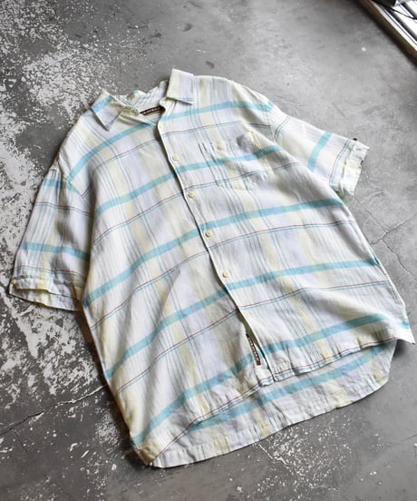 Used Cubavera S/S Plaid Shirt 05-086