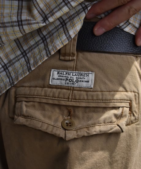 Used Polo Ralph Lauren Cargo Shorts Khaki 03-144