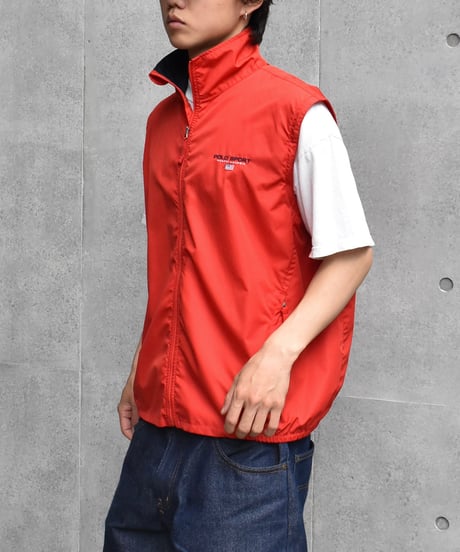 90s Polo Sport 2Way Jacket Red 02-166