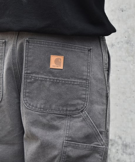 Used Carhartt Duck Carpenter Pants Aged Black 03-105