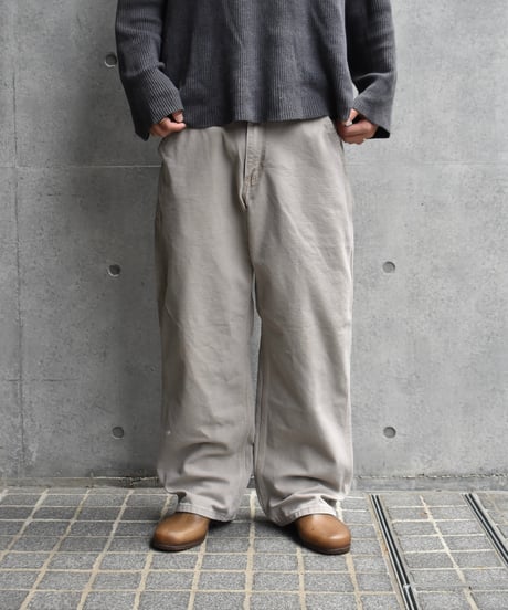 Used Carhartt Duck Carpenter Pants Khaki 03-133