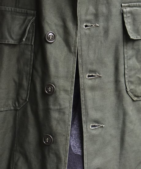 Early 60s U.S Army Cotton Sateen OG 107 Utility Shirt 05-048