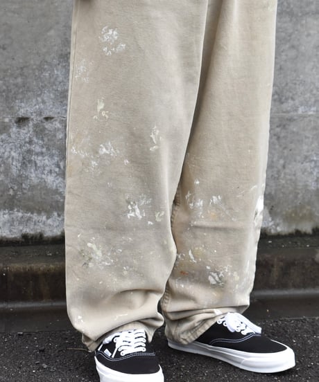 95's Used Levi's Silver Tab Painted Denim Pants "BAGGY" Made in USA03-203