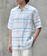 Used Cubavera S/S Plaid Shirt 05-086