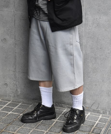 Deadstock Solo Denim Shorts Grey "Made in USA" 03-113