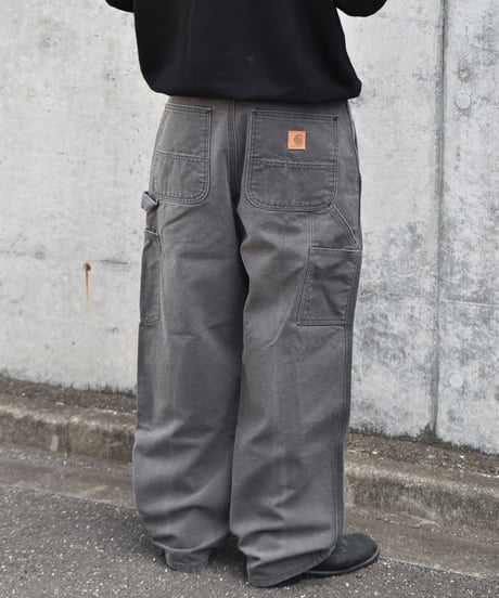 Used Carhartt Duck Carpenter Pants Aged Black 03-105