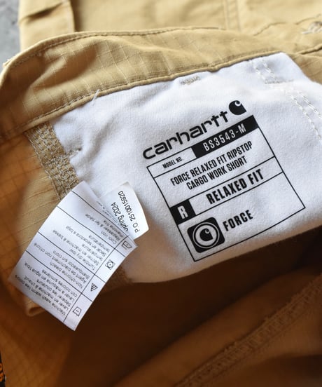 Used Carhartt Relaxed Fit Ripstop Cargo Shorts - Mustard 03-120