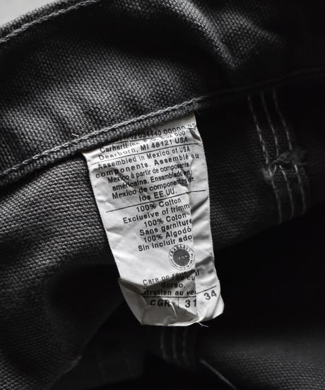 Deadstock Carhartt B11 Duck Carpenter Pants Coal Grey 03-194