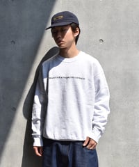 90s Used Marithe francois Girbaud Crew Neck Sweat Shirts Ash Grey "Made in USA" 04-418